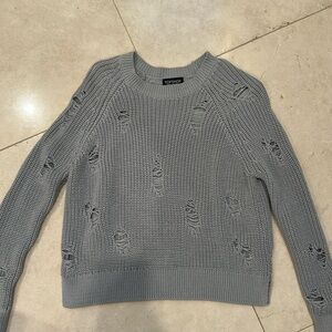 Topshop sweater distressed